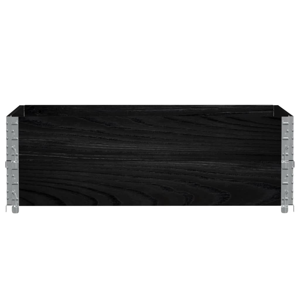 Vidaxx plantekasse 120x80 cm massiv fyrretræ sort