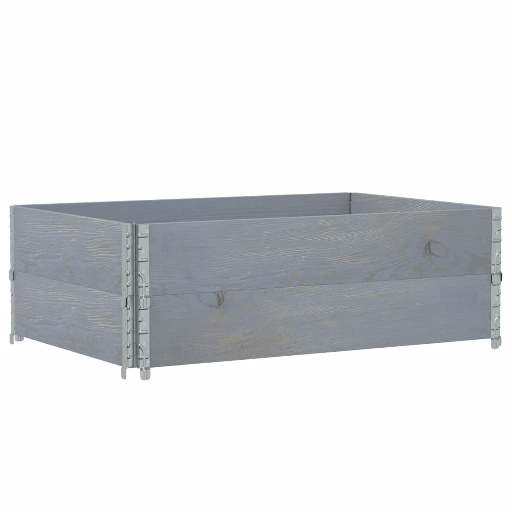 Vidaxx plantekasse 120x80 cm massiv fyrretræ grå