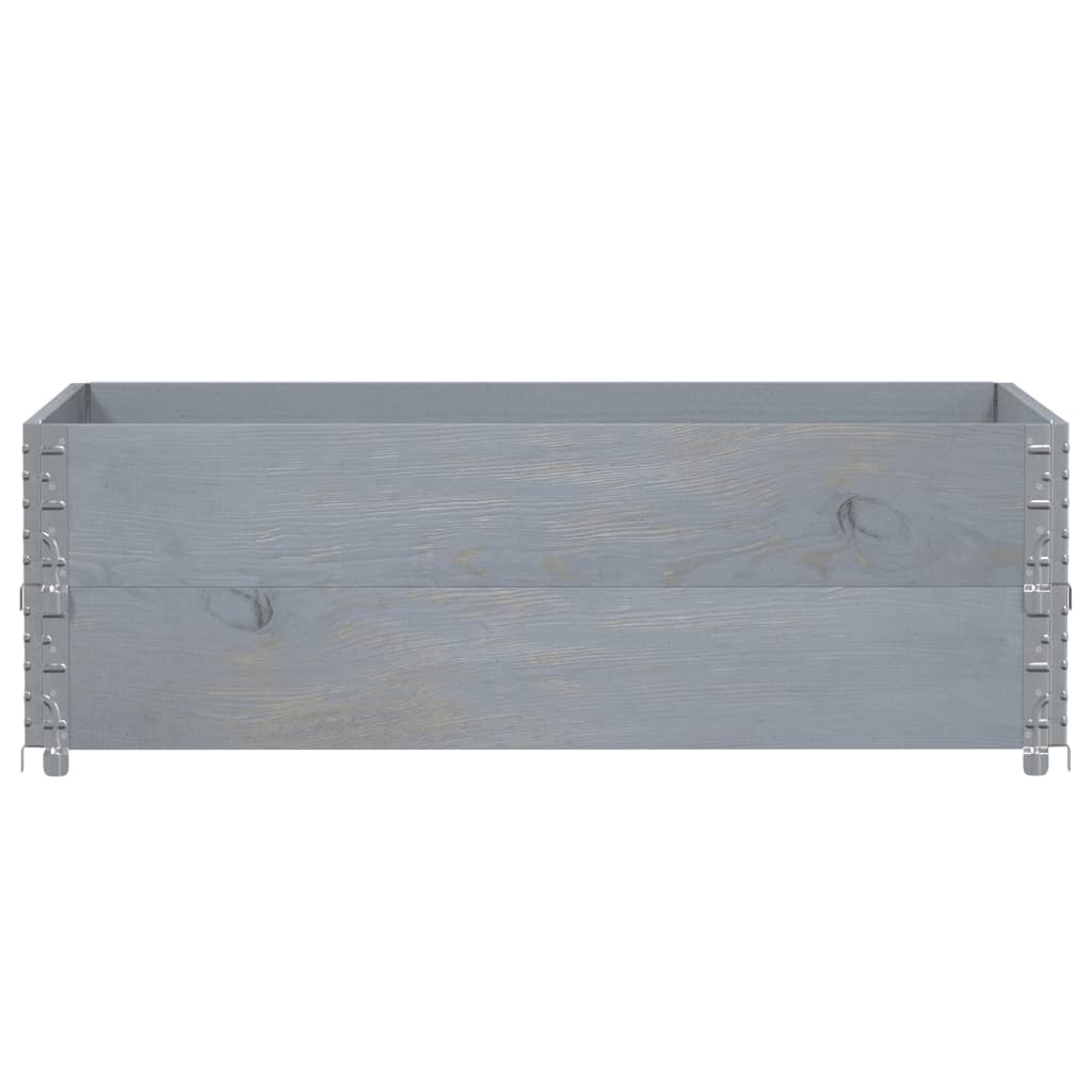 Vidaxx plantekasse 120x80 cm massiv fyrretræ grå