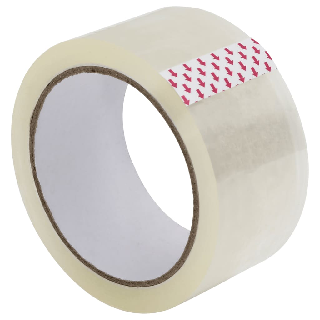 VidaXL emballagetape 72 stk 48 mm x 66 m gennemsigtig