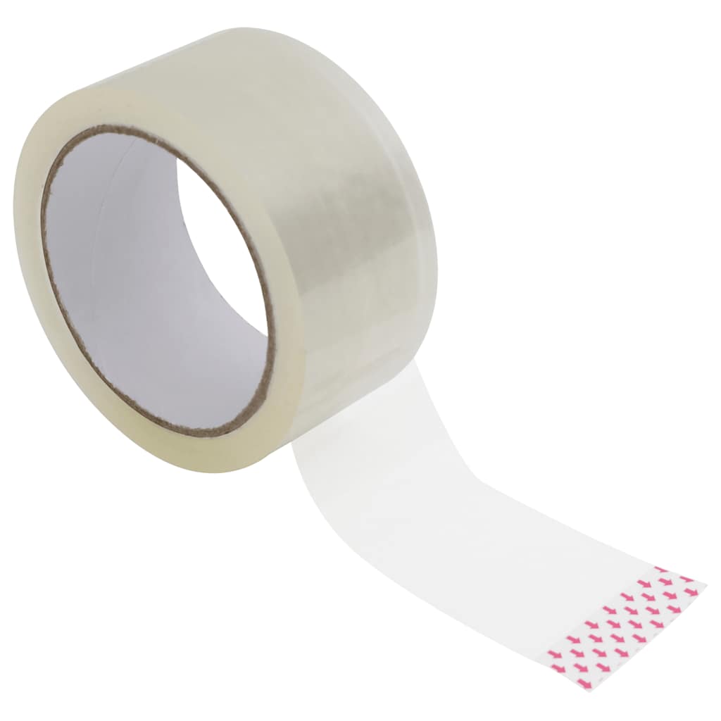 VidaXL emballagetape 72 stk 48 mm x 66 m gennemsigtig