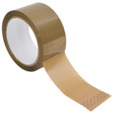 Vidaxl pakkebånd 72 stk 48 mm x 66 m brun