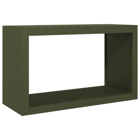 Vidaxx brændestativ 100x40x60 cm stålgrøn