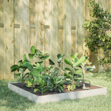 Vidaxx plantekasse hævet 100x100x18,5 cm stål hvid