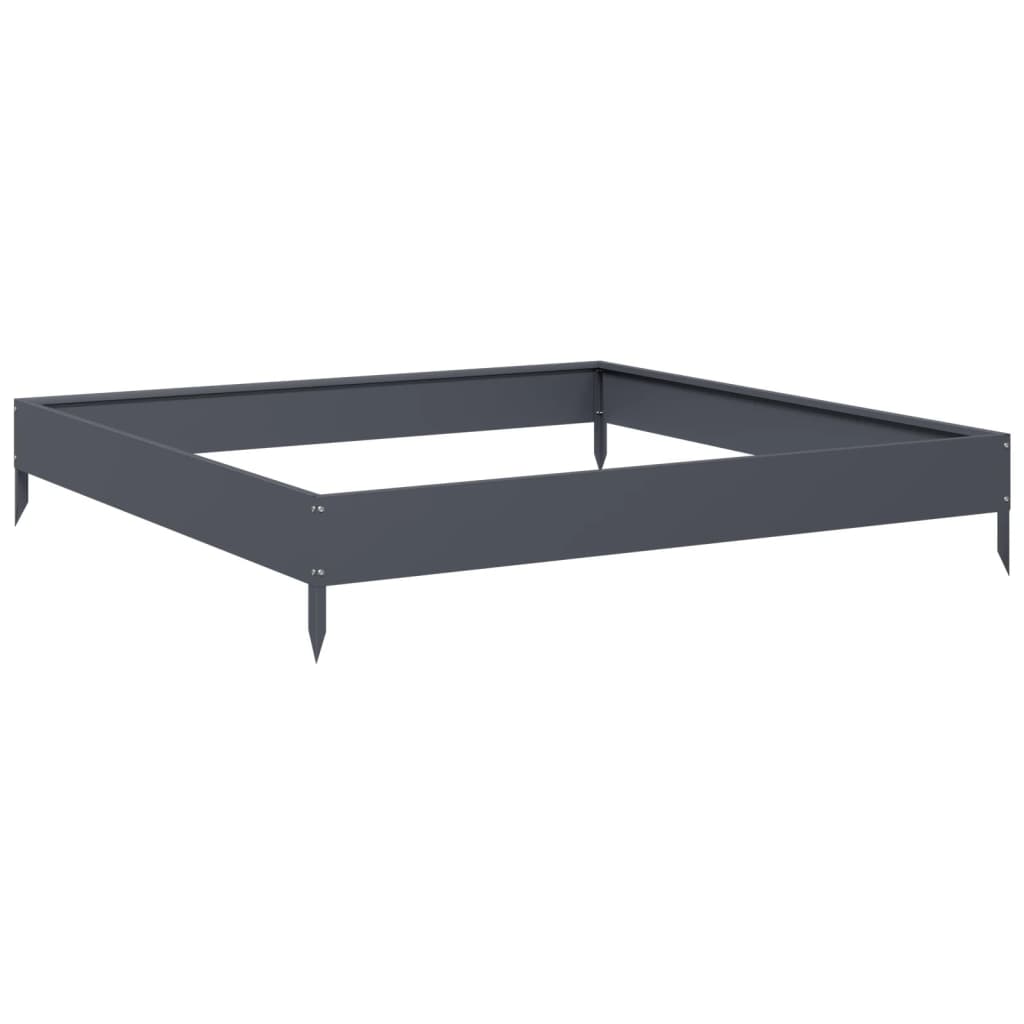 Vidaxx plantekasse hævet 100x100x18,5 cm stål antracit