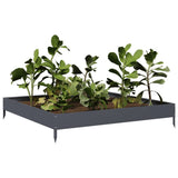 Vidaxx plantekasse hævet 100x100x18,5 cm stål antracit