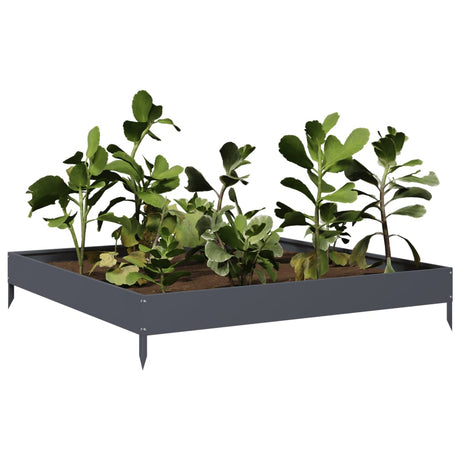 Vidaxx plantekasse hævet 100x100x18,5 cm stål antracit