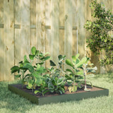 Vidaxx plantekasse hævet 100x100x18,5 cm stål olivengrøn