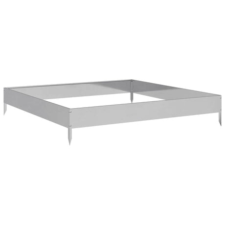 VidaXL plantekasse hævet 100x100x18,5 cm galvaniseret stål