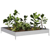 VidaXL plantekasse hævet 100x100x18,5 cm galvaniseret stål