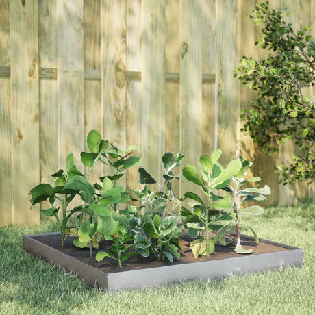 VidaXL plantekasse hævet 100x100x18,5 cm galvaniseret stål