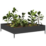 Vidaxx plantekasse hævet 100x100x26 cm stål sort
