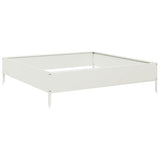 Vidaxx plantekasse hævet 100x100x26 cm stål hvid
