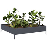 Vidaxx plantekasse hævet 100x100x26 cm stål antracit