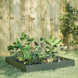Vidaxx plantekasse hævet 100x100x26 cm stål olivengrøn