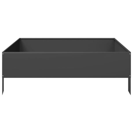 Vidaxx plantekasse hævet 100x100x33,5 cm stål sort