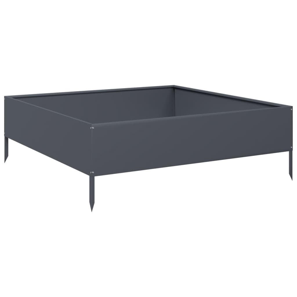 Vidaxx plantekasse hævet 100x100x33,5 cm stål antracit