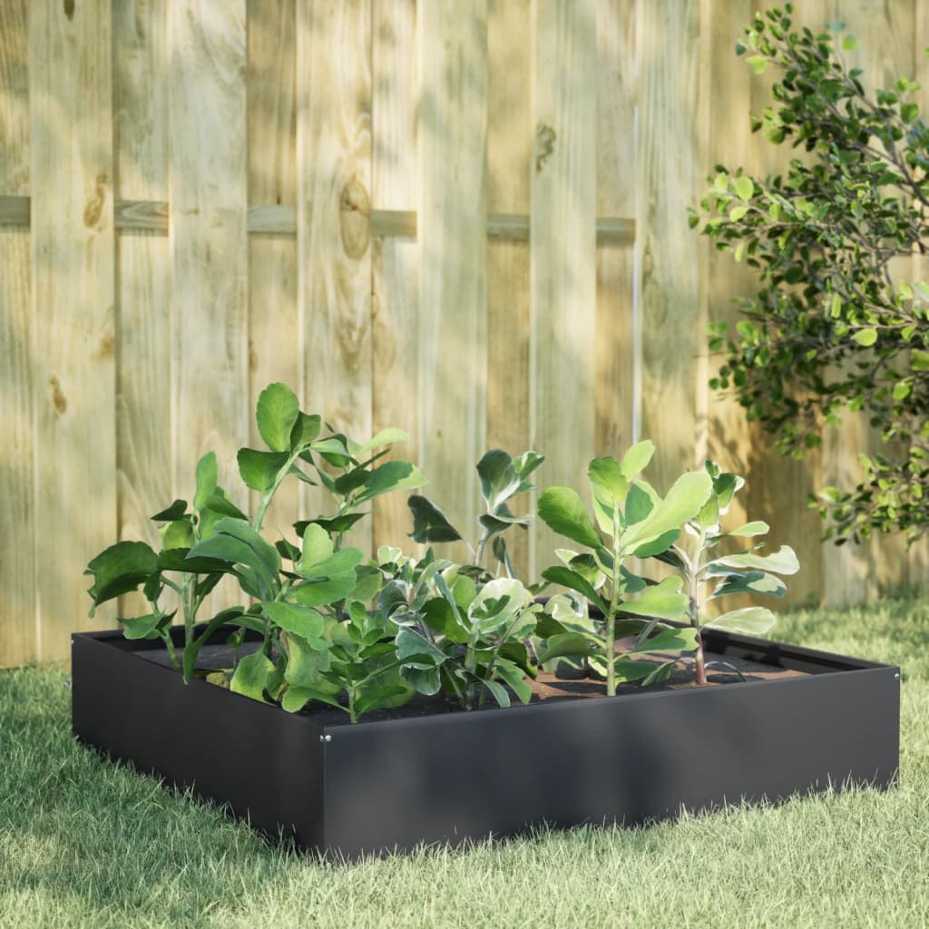 Vidaxx plantekasse hævet 100x100x33,5 cm stål antracit