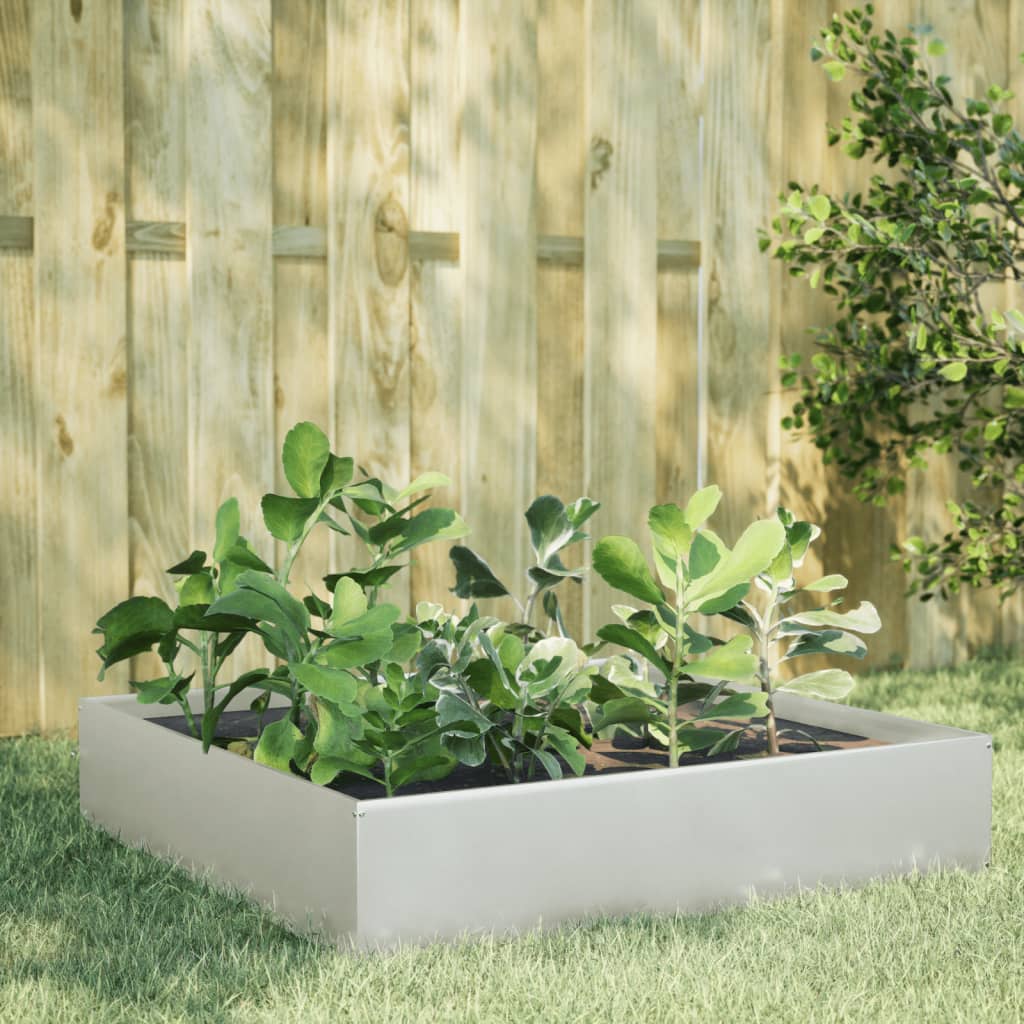 Vidaxx plantekasse hævet 100x100x33,5 cm rustfrit stål