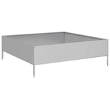 VidaXL plantekasse hævet 100x100x33,5 cm galvaniseret stål