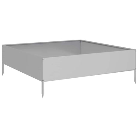 VidaXL plantekasse hævet 100x100x33,5 cm galvaniseret stål