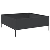 Vidaxx plantekasse hævet 100x100x25 cm stål sort
