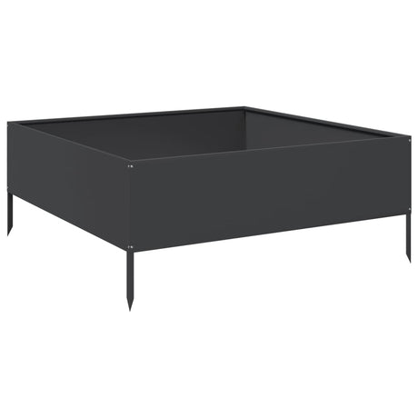 Vidaxx plantekasse hævet 100x100x25 cm stål sort