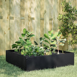 Vidaxx plantekasse hævet 100x100x25 cm stål sort