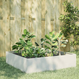 Vidaxx plantekasse hævet 100x100x25 cm stål hvid