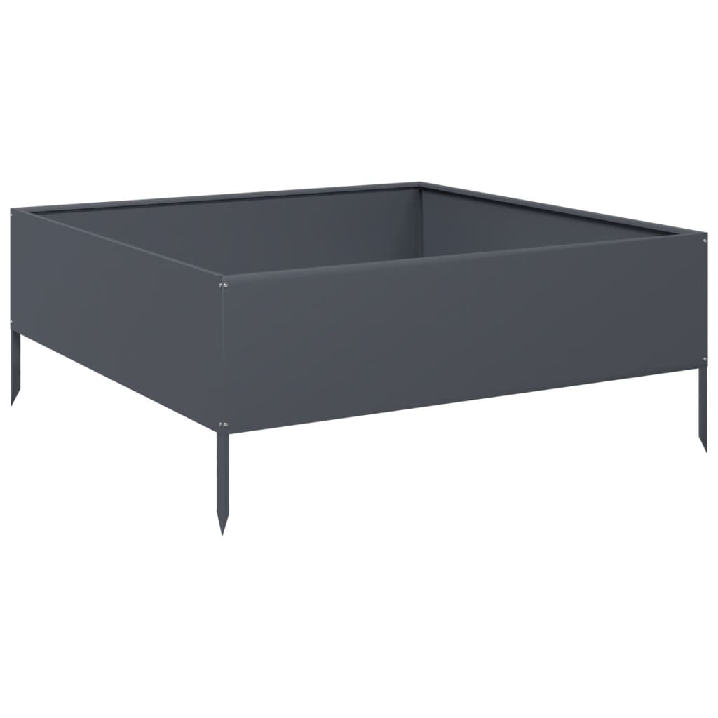 Vidaxx plantekasse hævet 100x100x25 cm stål antracit