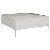 Vidaxx plantekasse hævet 100x100x25 cm rustfrit stål