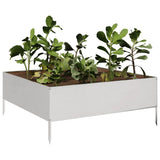 Vidaxx plantekasse hævet 100x100x25 cm rustfrit stål