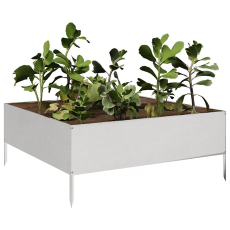 Vidaxx plantekasse hævet 100x100x25 cm rustfrit stål