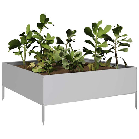 Vidaxx plantekasse hævet 100x100x25 cm galvaniseret stål