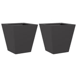 Vidaxx plantekasser 2 stk 30x30x30 cm stål sort