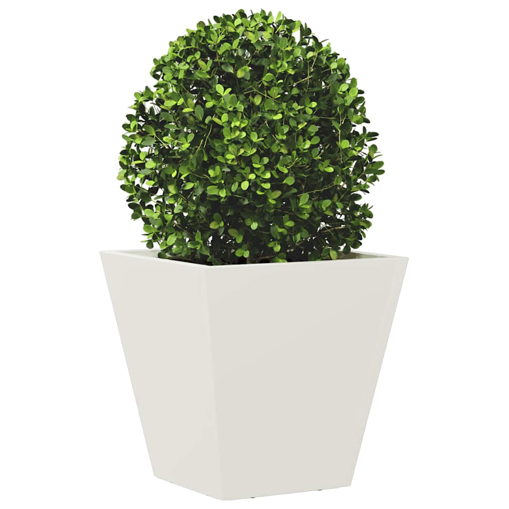 Vidaxx plantekasse 30x30x30 cm stål hvid