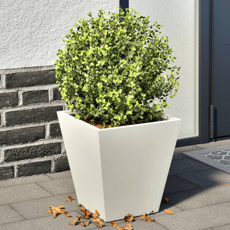 Vidaxx plantekasser 2 stk 30x30x30 cm stål hvid