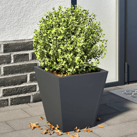 Vidaxx plantekasser 2 stk 30x30x30 cm stål antracit