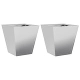 Vidaxx plantekasser 2 stk 30x30x30 cm galvaniseret stål