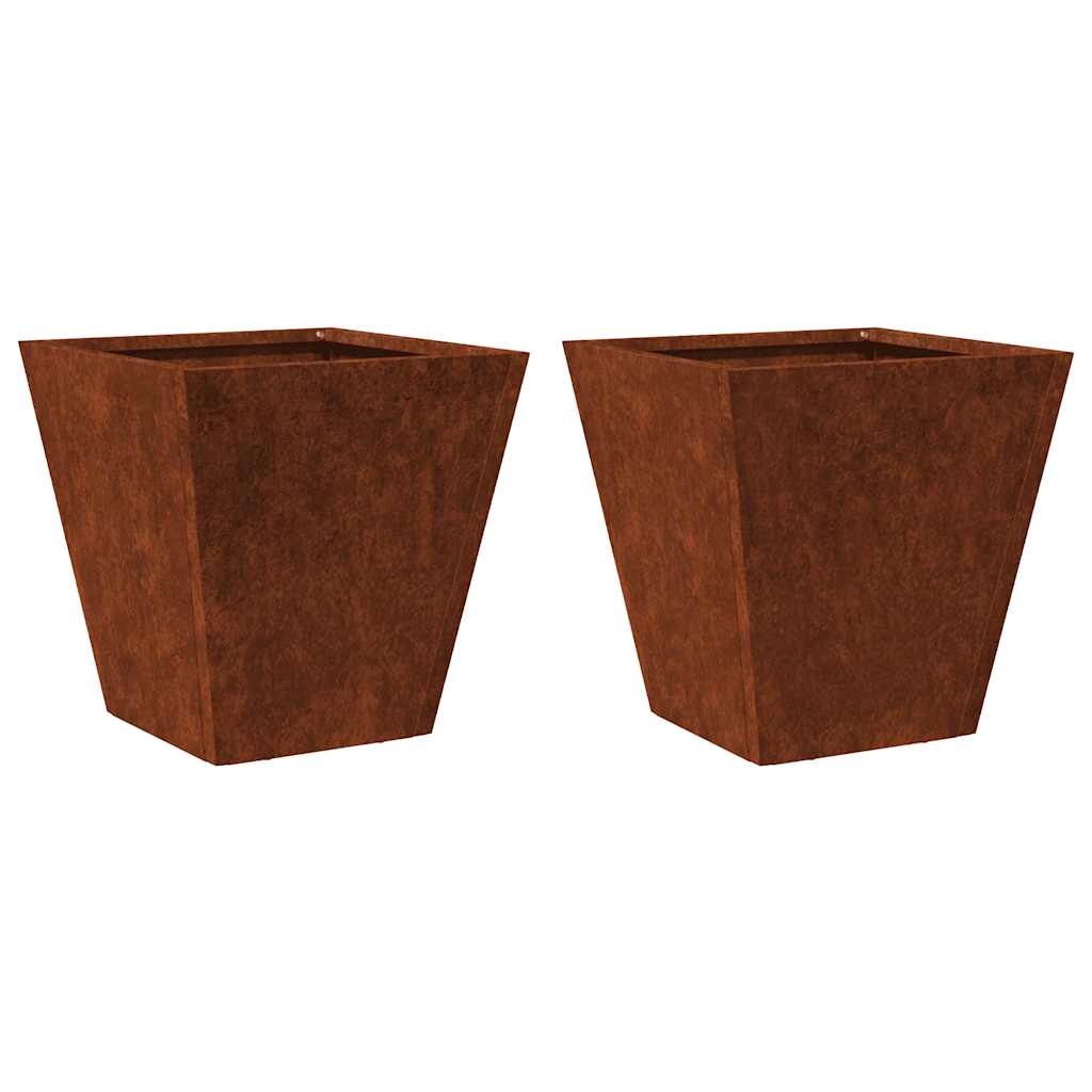Vidaxx plantekasser 2 stk 30x30x30 cm vejrbestandigt stål