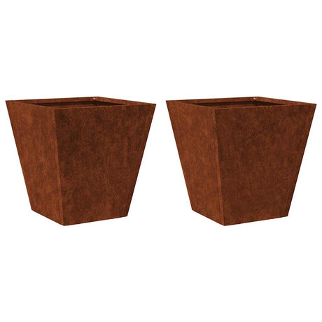 Vidaxx plantekasser 2 stk 30x30x30 cm vejrbestandigt stål
