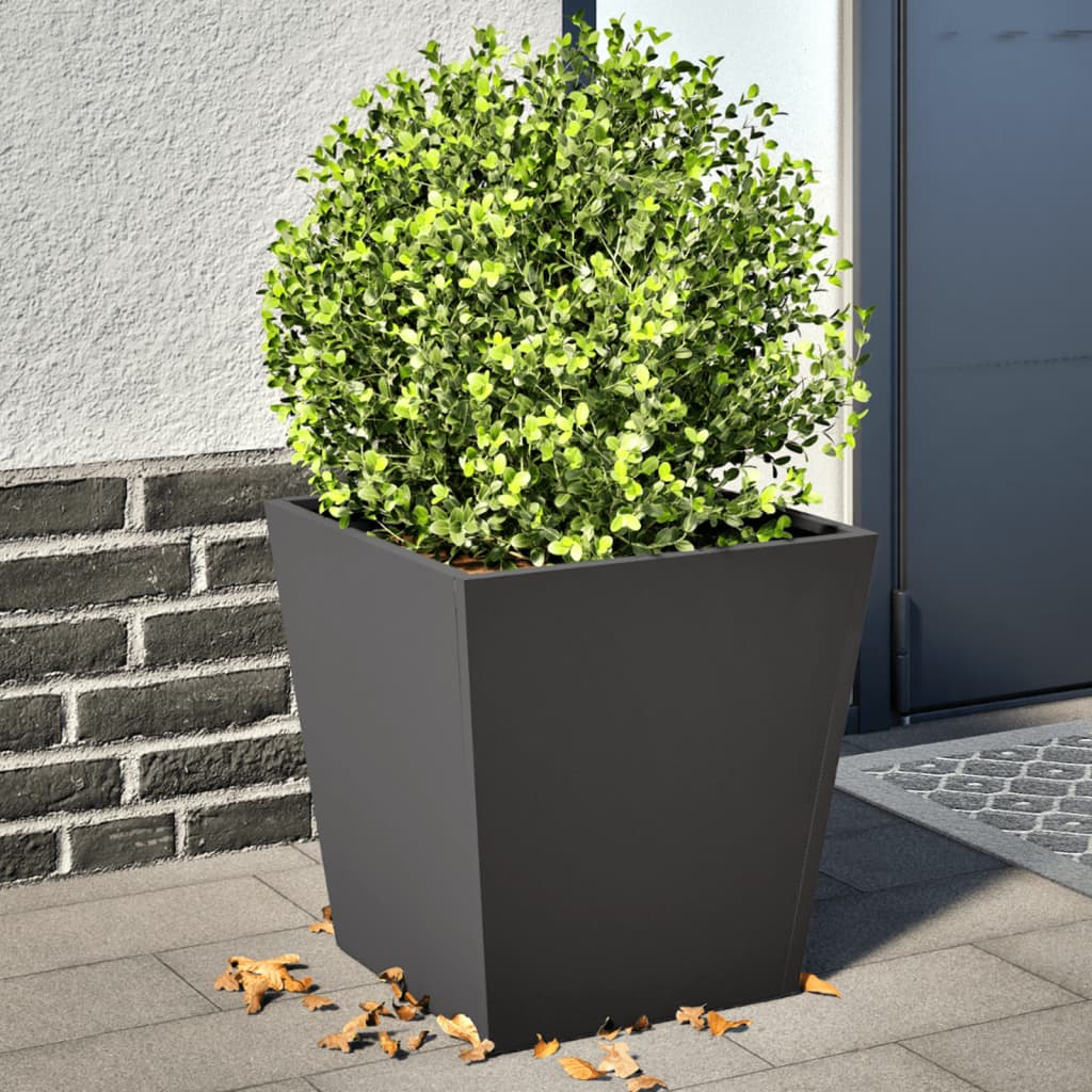 Vidaxx plantekasser 2 stk 40x40x40 cm stål sort