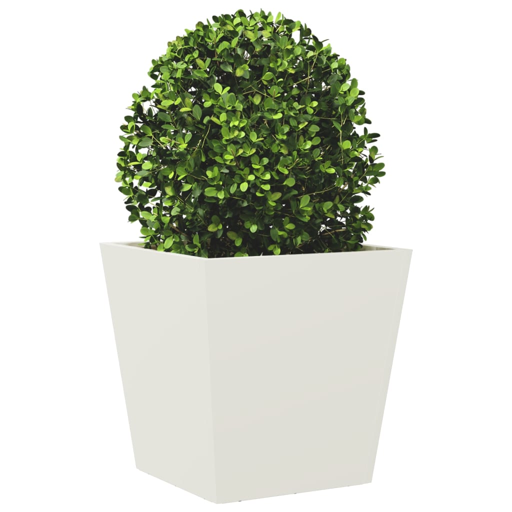 Vidaxx plantekasse 40x40x40 cm stål hvid