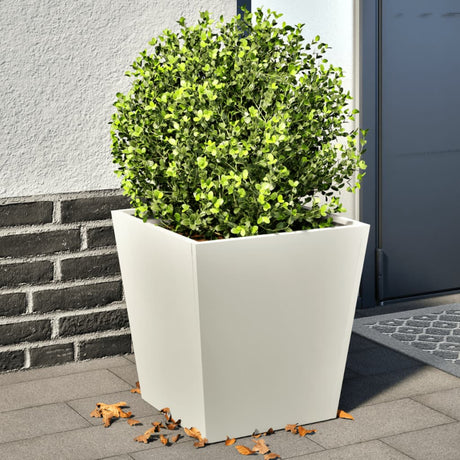 Vidaxx plantekasser 2 stk 40x40x40 cm stål hvid