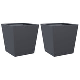Vidaxx plantekasser 2 stk 40x40x40 cm stål antracit