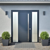 Vidaxx plantekasser 2 stk 40x40x40 cm stål antracit