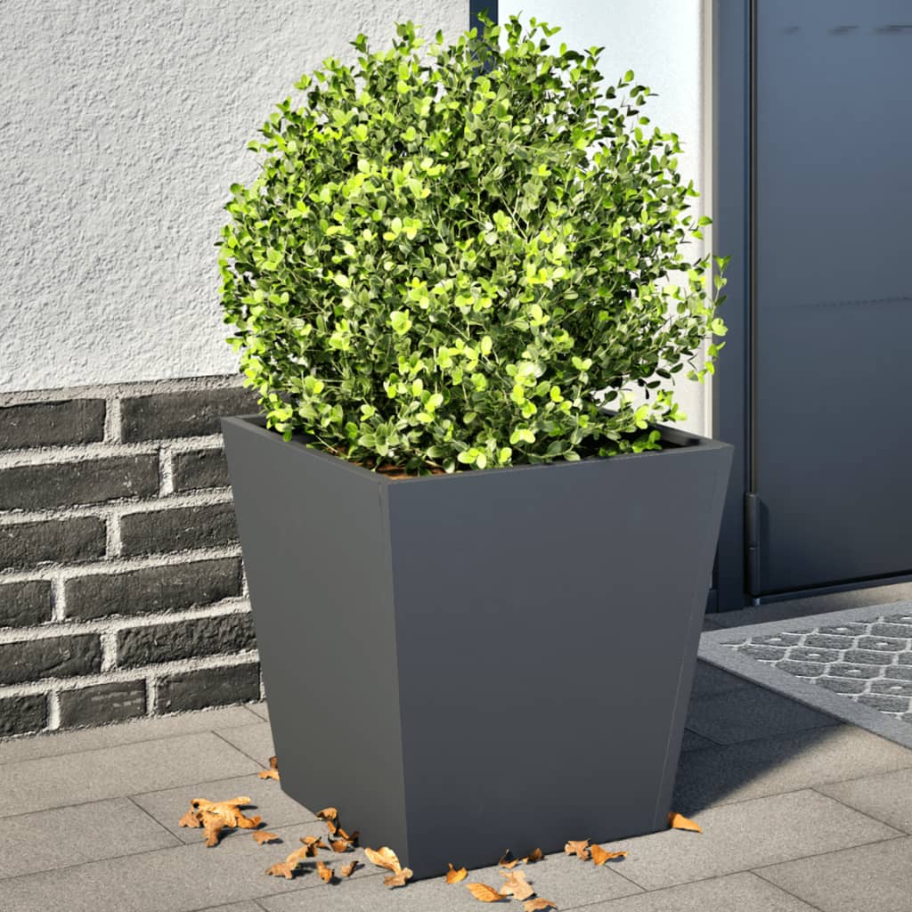 Vidaxx plantekasser 2 stk 40x40x40 cm stål antracit