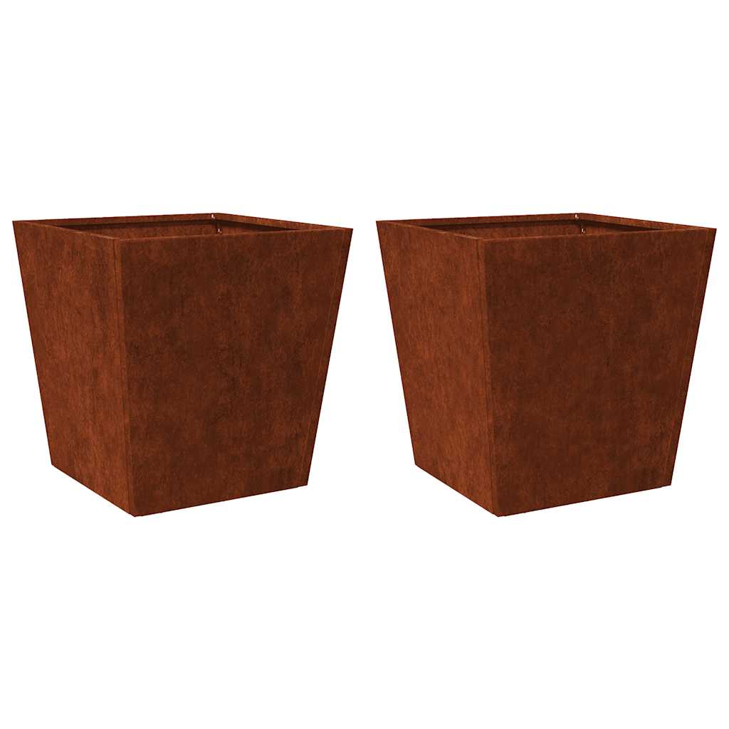 Vidaxx plantekasser 2 stk 40x40x40 cm vejrbestandigt stål