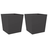 Vidaxx plantekasser 2 stk 50x50x50 cm stål sort