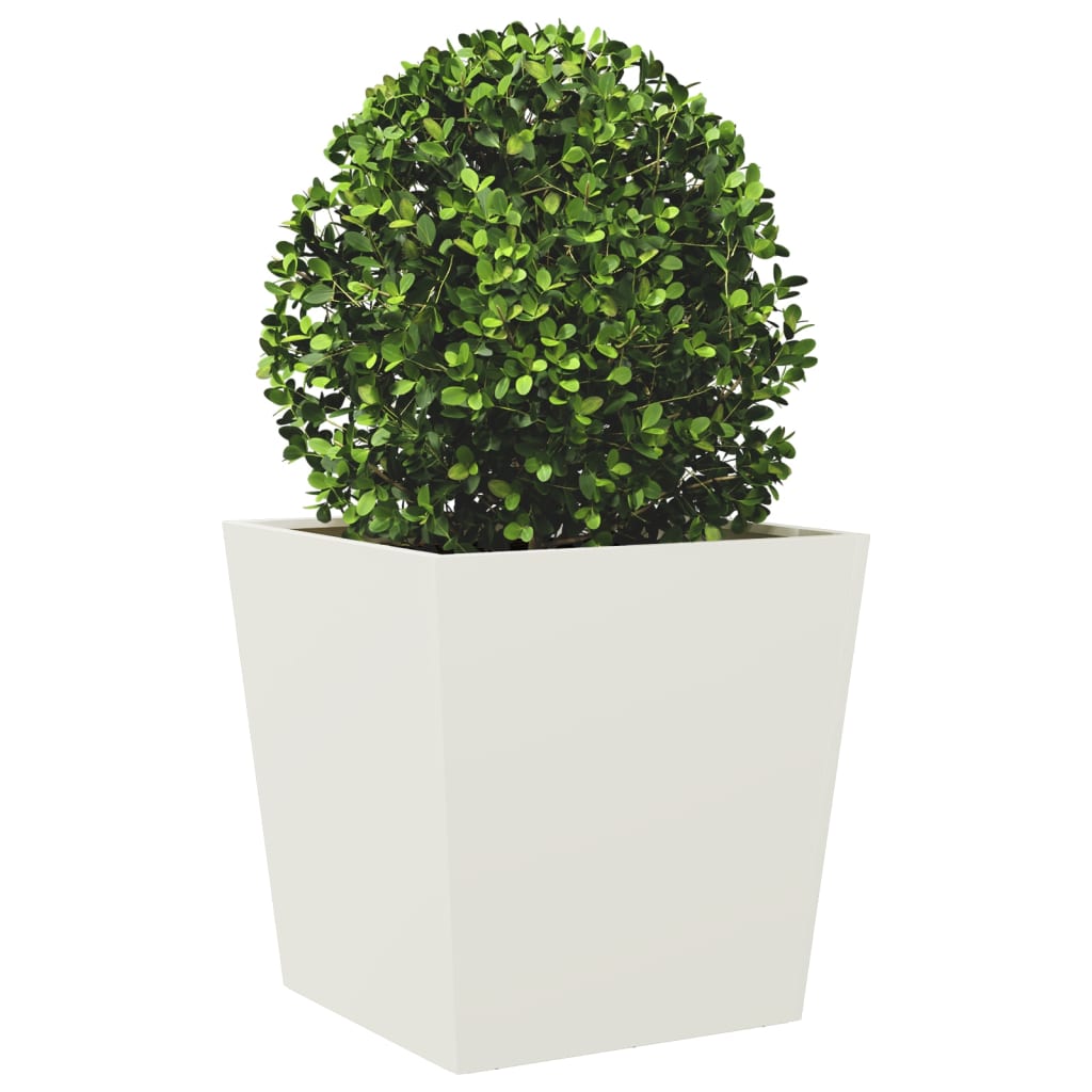 Vidaxx plantekasse 50x50x50 cm stål hvid
